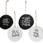 549 Mini Kerstpakketje Houten Hanger