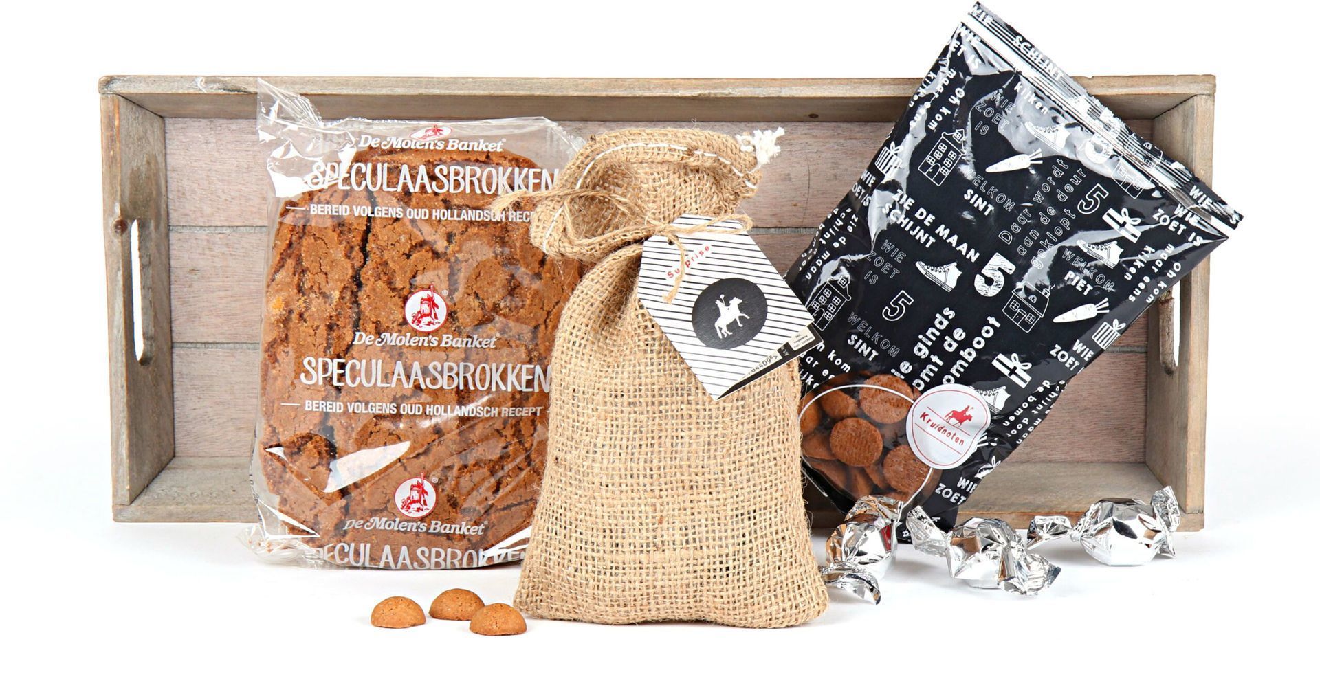 Jute sinterklaas zak gevuld - Afbeelding 4