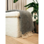 520 Black & White Teddy Poef Wit (2)