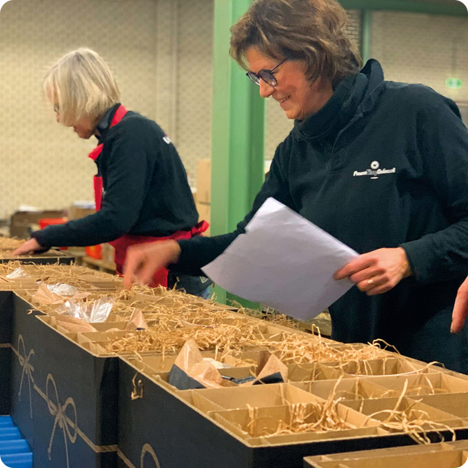 Inpakcentrale Kerstpakketten