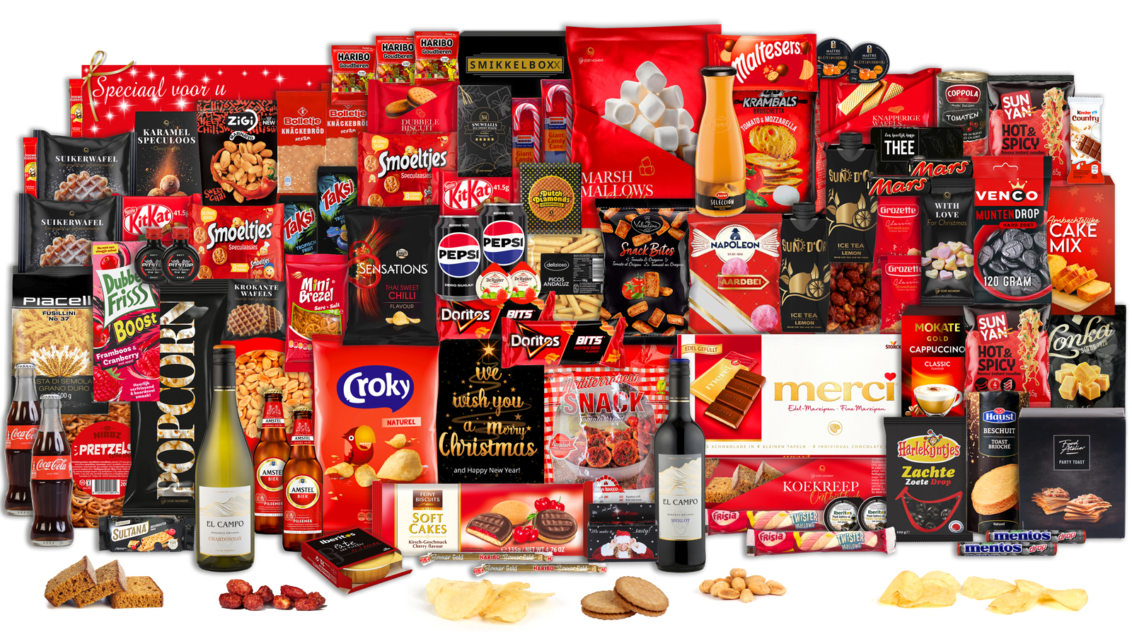 115 Zwart Rood 100 -Kerst MEGA Glamour - kerstpakket