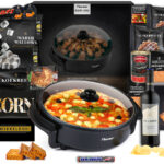 32 Zwart Hapjespan 65 - Hapjespan vol lekkernijen - kerstpakket