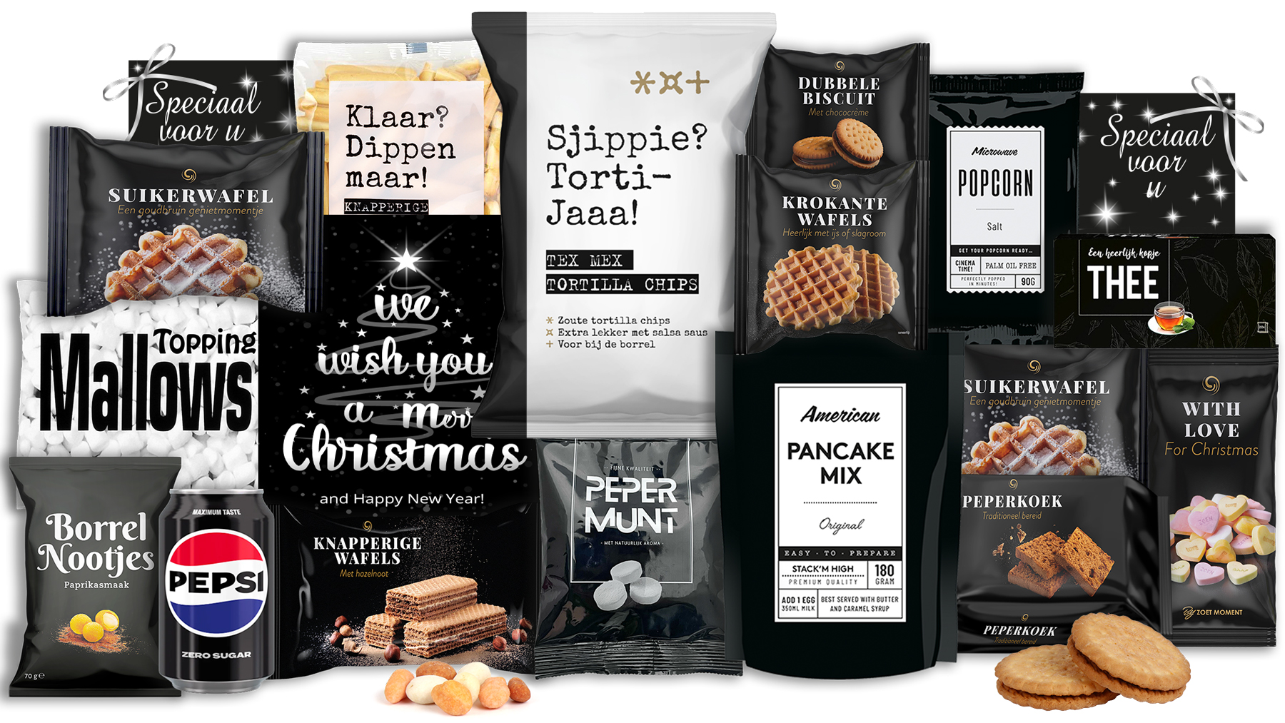 134 Zwart Wit 20 - Alles in zwart wit - kerstpakket