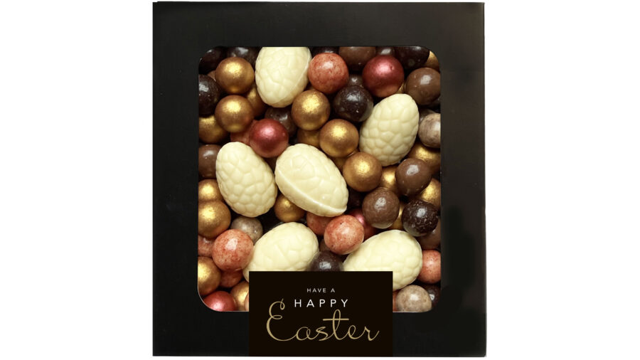 Bonbon paaseitjes wit + crispiebollen