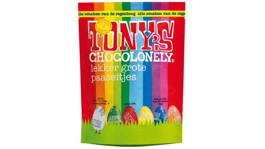 Tony's Chocolonely paaseitjes pouch assorti