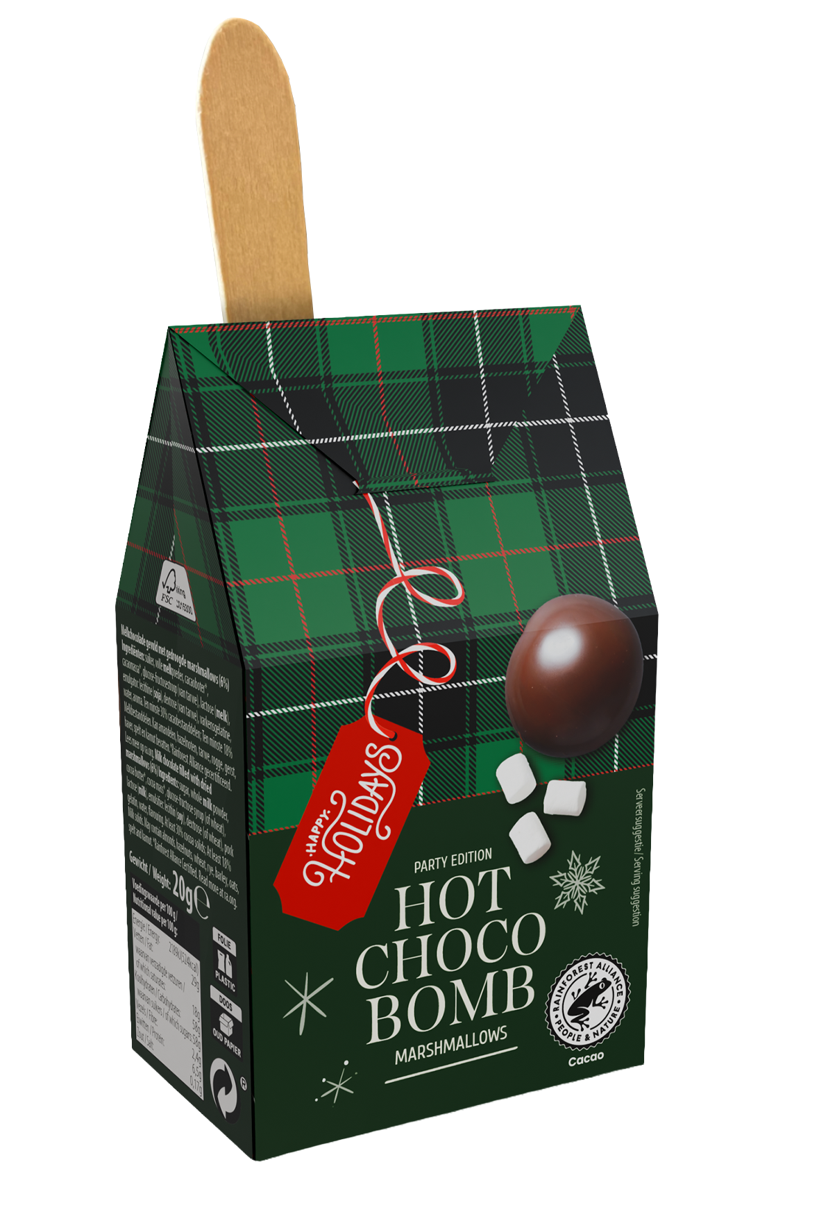 10045 Happy Holidays Hot Chocolate Bomb 2