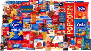 Kerstpakket zonder alcohol, 0.0% Bier, chips, Merci, Pepsi, waardering, in een luxe feestelijke kerstdoos.