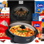 Feestpan Deluxe - Kapjespan - Lekker koken - 42 Rood Blauw 55 Za Hapjespan