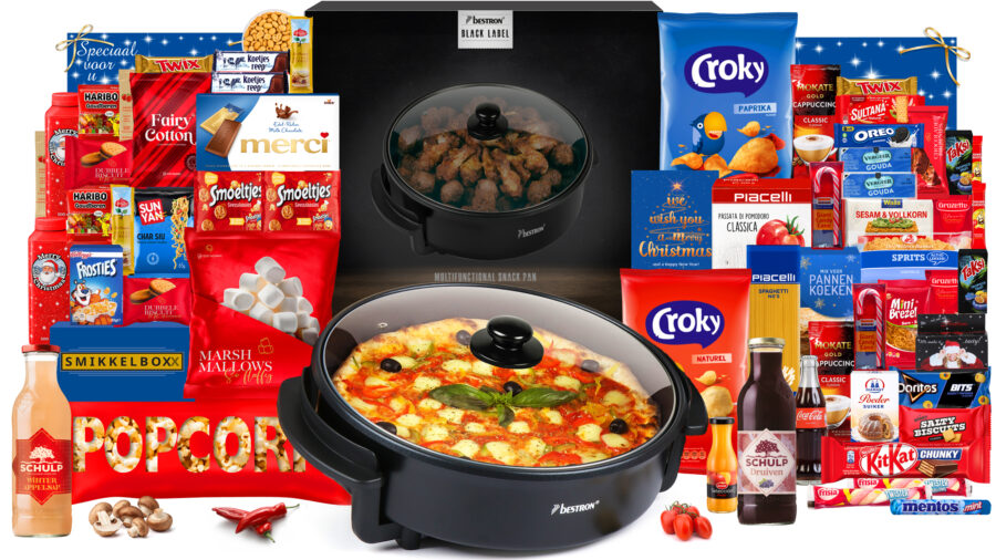 Feestpan Deluxe - Kapjespan - Lekker koken - 42 Rood Blauw 55 Za Hapjespan