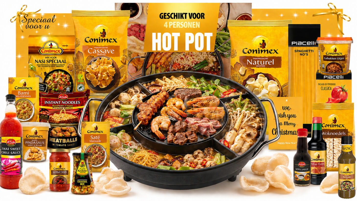 HIP, vernieuwend, nieuw, luxe kerstpakket 511 Hotpot Fun