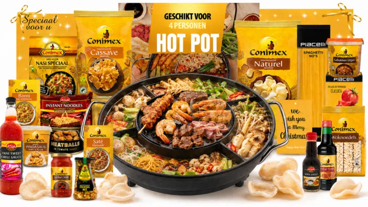 HIP, verneiuwend, nieuw, luxe kerstpakket 511 Hotpot Fun