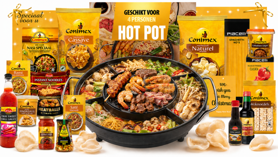 HIP, verneiuwend, nieuw, luxe kerstpakket 511 Hotpot Fun