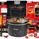 73 Zwart Rood Slowcooker 90