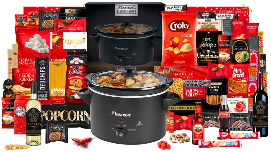 73 Zwart Rood Slowcooker 90