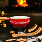Aspen Fondueset Ski Gietijzer Met 6 Vorkjes (2)
