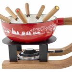 Aspen Fondueset Ski Gietijzer Met 6 Vorkjes (5)